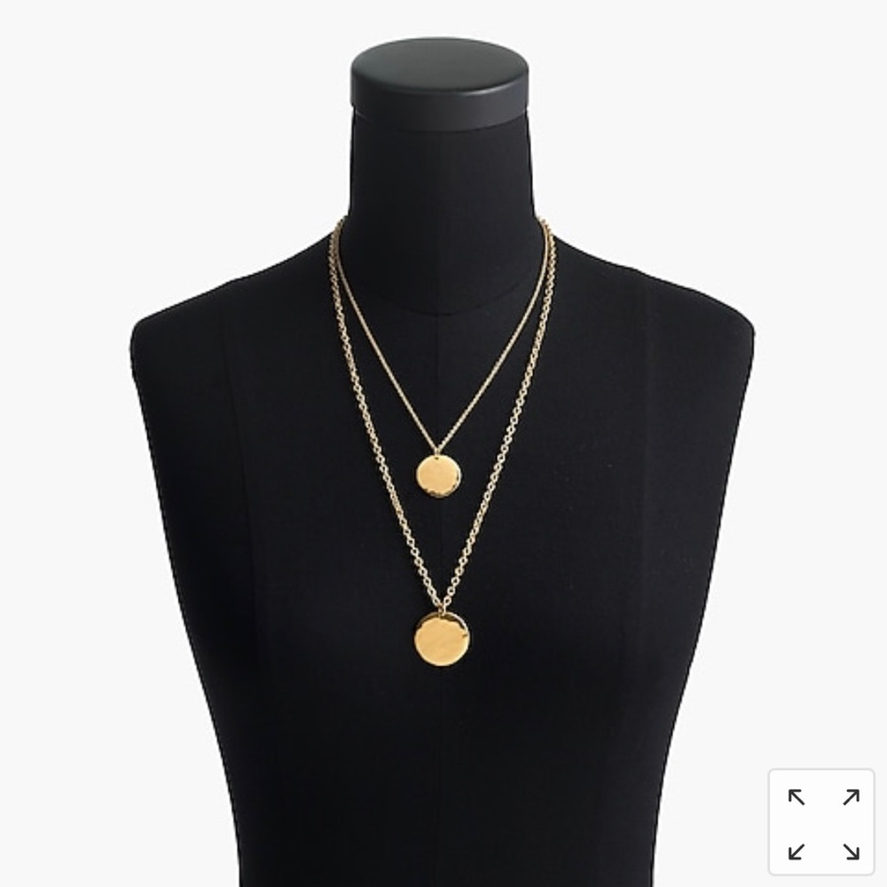 J.Crew Gold Layered Necklace - Picture 2 of 5